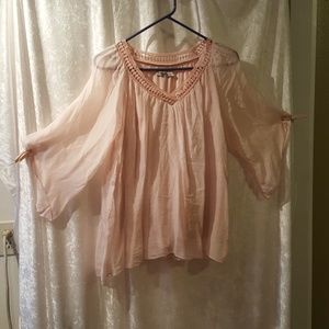 Blush lined shirt